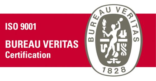 ISO 9001 certified by Bureau Veritas